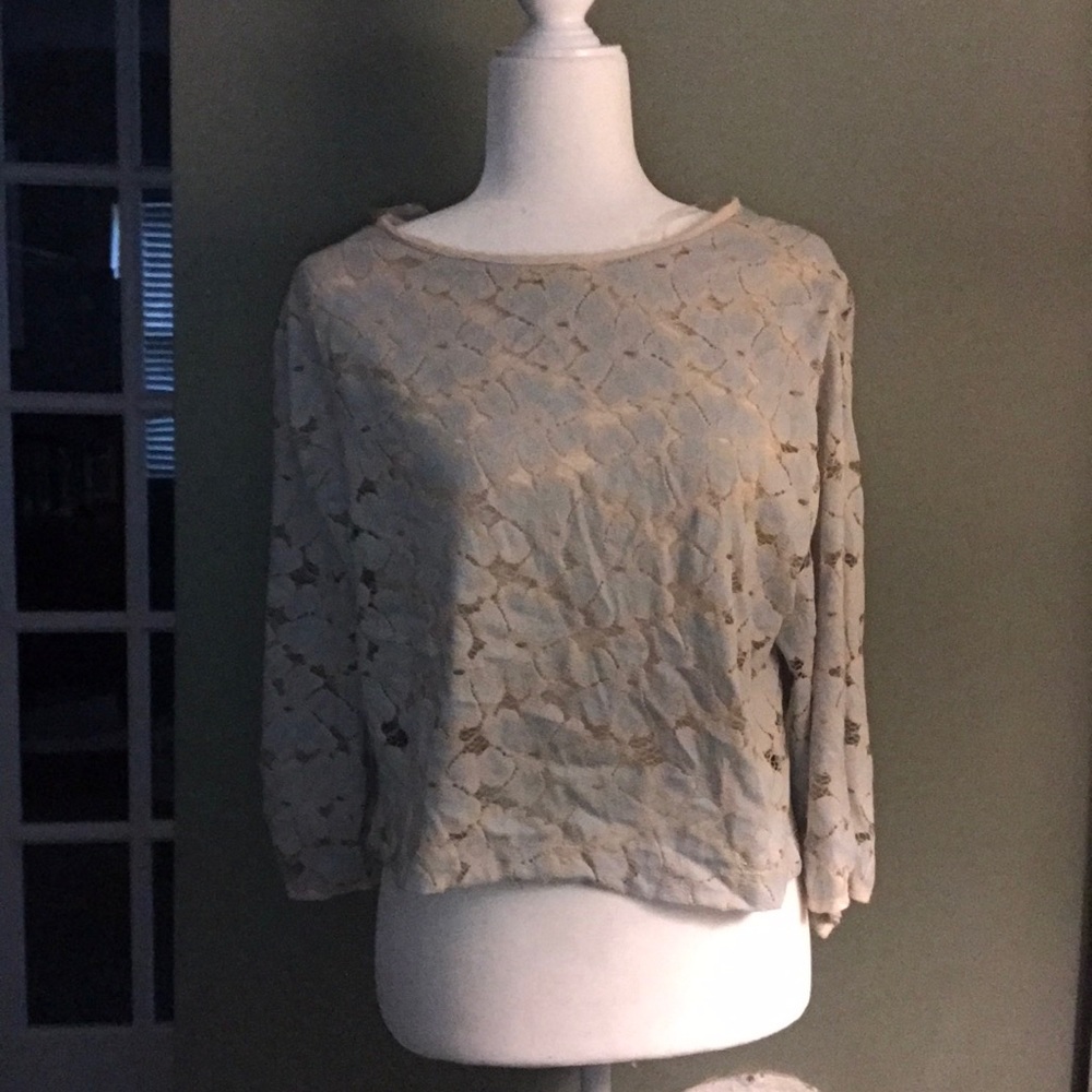 Blue Lace Top